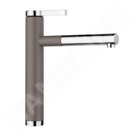 Blanco Linee S - Mitigeur d'évier avec bec extractible, gris/chrome 526956