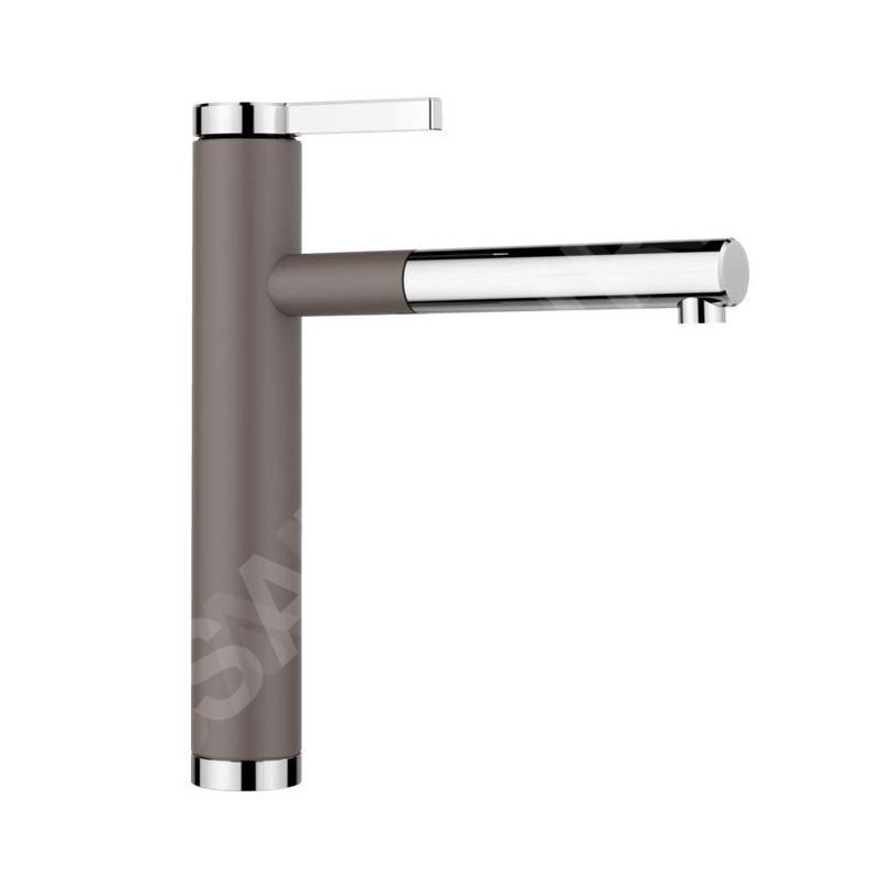 Blanco Linee S - Mitigeur d'évier avec bec extractible, gris/chrome 526956