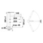 Blanco Linee S - Robinetterie d’évier avec bec extractible, blanc doux/chrome 526957