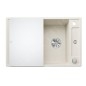 Blanco Axia III 45 - Évier en silgranit, 780x510 mm, avec accessoires, InFino, blanc doux 527035