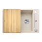 Blanco Axia III 45 - Évier en silgranit, 780x510 mm, avec accessoires, InFino, blanc doux 527036
