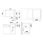 Blanco Axia III 45 - Évier en silgranit, 770x500 mm, avec accessoires, InFino, blanc doux 527037