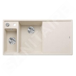 Blanco Axia III 6 - Évier en silgranit 1000x510 mm, avec commande de vidage et accessoires, InFino, blanc doux 527043