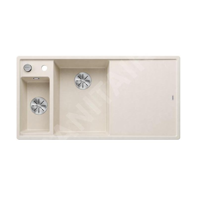 Blanco Axia III 6 - Évier en silgranit 1000x510 mm, avec commande de vidage et accessoires, InFino, blanc doux 527043