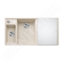 Blanco Axia III 6 - Évier en silgranit 1000x510 mm, avec commande de vidage et accessoires, InFino, blanc doux 527043