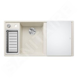 Blanco Axia III 6 - Évier en silgranit 1000x510 mm, avec commande de vidage et accessoires, InFino, blanc doux 527043