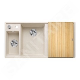 Blanco Axia III 6 - Évier en silgranit 1000x510 mm, avec commande de vidage et accessoires, InFino, blanc doux 527044