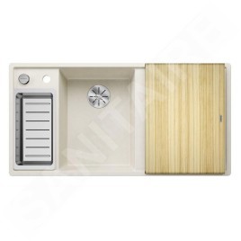 Blanco Axia III 6 - Évier en silgranit 1000x510 mm, avec commande de vidage et accessoires, InFino, blanc doux 527044