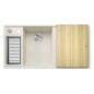Blanco Axia III 6 - Évier en silgranit 1000x510 mm, avec commande de vidage et accessoires, InFino, blanc doux 527044