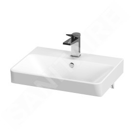 Cersanit Lara - Meuble avec lavabo, 46x49x35 cm, 2 tiroirs, noyer S801-322-DSM