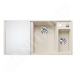 Blanco Axia III 6 - Évier en silgranit 1000x510 mm, avec commande de vidage et accessoires, InFino, blanc doux 527045