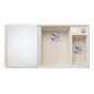 Blanco Axia III 6 - Évier en silgranit 1000x510 mm, avec commande de vidage et accessoires, InFino, blanc doux 527045