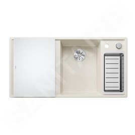 Blanco Axia III 6 - Évier en silgranit 1000x510 mm, avec commande de vidage et accessoires, InFino, blanc doux 527045