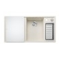 Blanco Axia III 6 - Évier en silgranit 1000x510 mm, avec commande de vidage et accessoires, InFino, blanc doux 527045