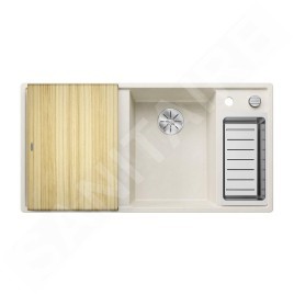 Blanco Axia III 6 - Évier en silgranit 1000x510 mm, avec commande de vidage et accessoires, InFino, blanc doux 527046