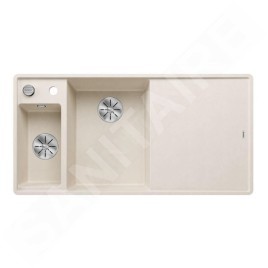 Blanco Axia III 6 - Évier en silgranit, 990x500 mm, avec commande de vidage et accessoires, InFino, blanc doux 527047