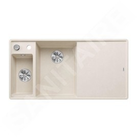 Blanco Axia III 6 - Évier en silgranit, 990x500 mm, avec commande de vidage et accessoires, InFino, blanc doux 527048