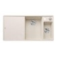 Blanco Axia III 6 - Évier en silgranit, 990x500 mm, avec commande de vidage et accessoires, InFino, blanc doux 527050