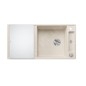 Blanco Axia III XL 6 - Évier en silgranit 1000x510 mm, avec commande de vidage et accessoires, InFino, blanc doux 527051