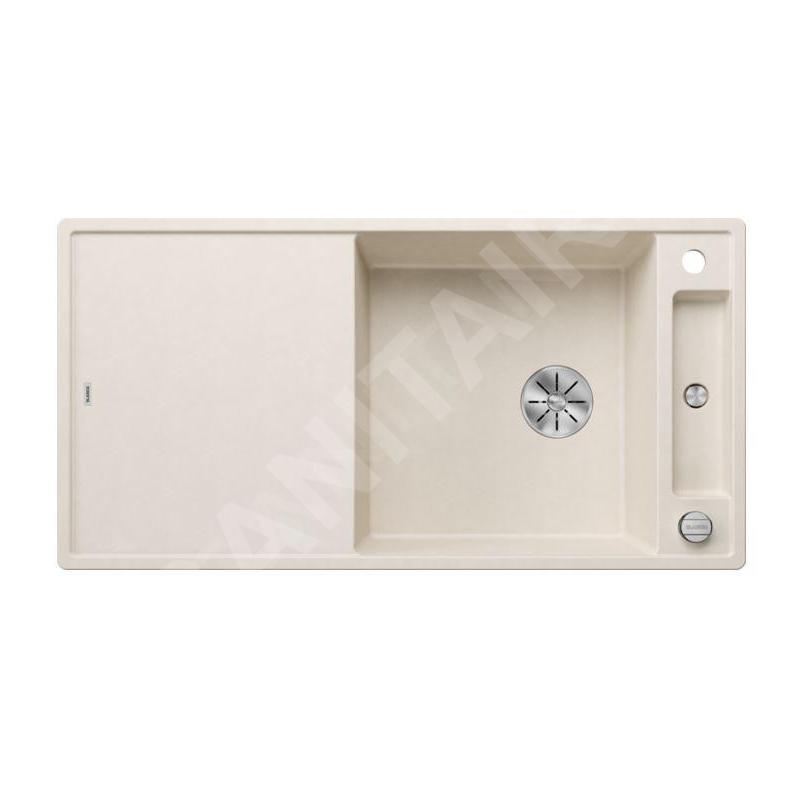 Blanco Axia III XL 6 - Évier en silgranit 1000x510 mm, avec commande de vidage et accessoires, InFino, blanc doux 527052