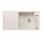 Blanco Axia III XL 6 - Évier en silgranit 1000x510 mm, avec commande de vidage et accessoires, InFino, blanc doux 527052