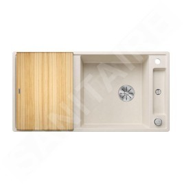 Blanco Axia III XL 6 - Évier en silgranit 1000x510 mm, avec commande de vidage et accessoires, InFino, blanc doux 527052