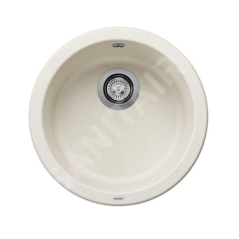 Blanco Rondo - Évier en silgranit, diamètre 450 mm, blanc doux 527057