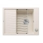 Blanco Elon 45 - Évier en silgranit, 650x500 mm, avec commande de vidage et accessoires, InFino, blanc doux 527068