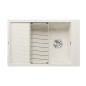 Blanco Elon XL 6 - Évier en silgranit, 780x500 mm, avec commande de vidage et accessoires, InFino, blanc doux 527070