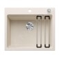 Blanco Etagon 6 - Évier en silgranit 600x510 mm, avec commande de vidage et accessoires, InFino, blanc doux 527077