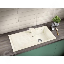 Blanco Favum 45 - Évier en silgranit, 860x435 mm, blanc doux 527083