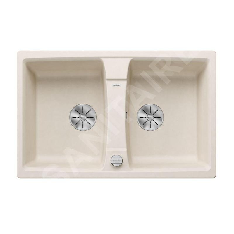Blanco Lexa 8 - Évier en silgranit, 780x500 mm, avec commande de vidage, InFino, blanc doux 527096