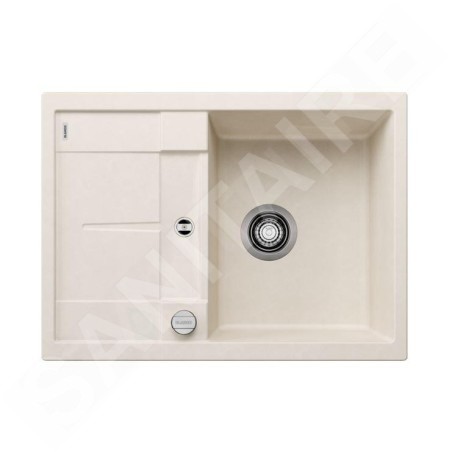 Blanco Metra 45 - Évier en silgranit, 680x500 mm, avec commande de vidage, blanc doux 527102