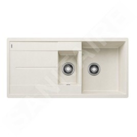 Blanco Metra 6 - Évier en silgranit, 990x490 mm, avec commande de vidage et accessoires, blanc doux 527118