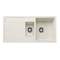 Blanco Metra 6 - Évier en silgranit, 990x490 mm, avec commande de vidage et accessoires, blanc doux 527118