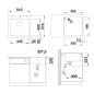 Blanco Pleon 5 - Évier en Silgranit, 515x510 mm, InFino, blanc doux 527135 Blanco Pleon 5 - Évier en Silgranit, 515x510 mm, InFino, blanc doux 527135