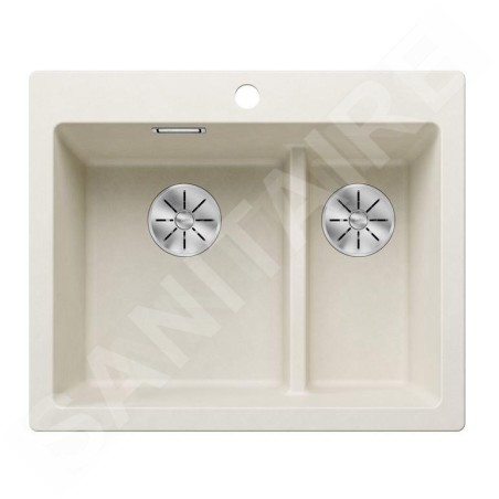 Blanco Pleon 6 Split - Évier en Silgranit, 615x510 mm, InFino, blanc doux 527139