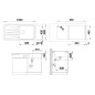 Blanco Sona XL 6 - Évier en silgranit, 1000x500 mm, blanc doux 527158