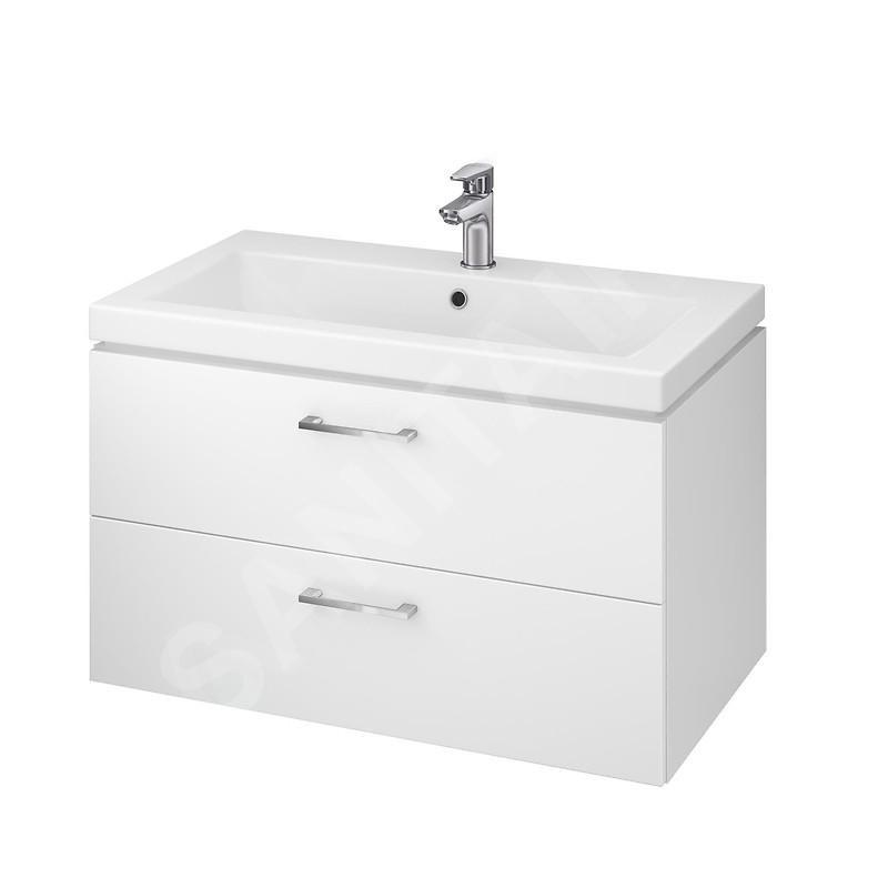 Cersanit Lara - Meuble-lavabo, 45x79x45 cm, 2 tiroirs, blanc S926-005-DSM Cersanit Lara - Meuble-lavabo, 45x79x45 cm, 2 tiroirs, blanc S926-005-DSM
