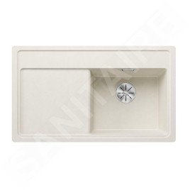 Blanco Zenar 45 - Évier en silgranit, 848x498 mm, avec commande de vidage, InFino, blanc doux 527180