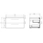Cersanit Lara - Meuble-lavabo, 45x79x45 cm, 2 tiroirs, blanc S926-005-DSM Cersanit Lara - Meuble-lavabo, 45x79x45 cm, 2 tiroirs, blanc S926-005-DSM