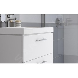 Cersanit Lara - Meuble-lavabo, 45x79x45 cm, 2 tiroirs, blanc S926-005-DSM