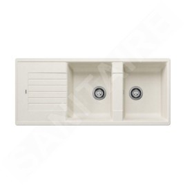 Blanco Zia 8 - Évier en silgranit, 1160x500 mm, blanc doux 527209