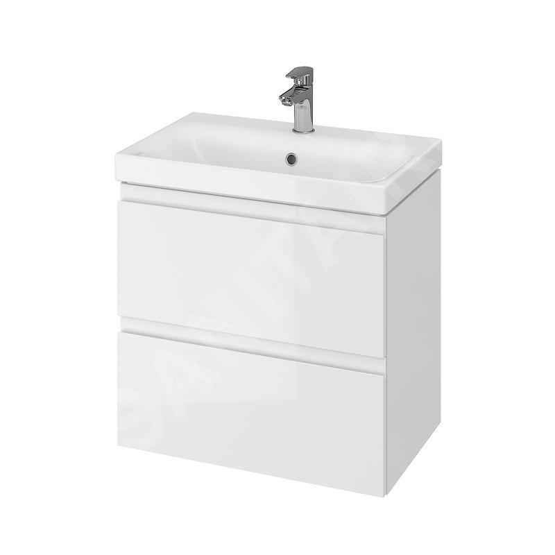 Cersanit Moduo - Meuble-lavabo, 57x60x38cm, 2 tiroirs, blanc S929-004 Cersanit Moduo - Meuble-lavabo, 57x60x38cm, 2 tiroirs, blanc S929-004