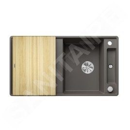 Blanco Axia III 5 - Évier en silgranit 905x500 mm, avec commande du vidage, InFino, gris 527225