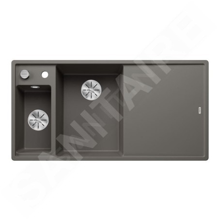 Blanco Axia III 6 - Évier en silgranit 1000x510 mm, avec commande de vidage et accessoires, InFino, gris 527227