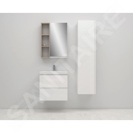 Cersanit Moduo - Meuble-lavabo, 57x60x38cm, 2 tiroirs, blanc S929-004