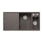 Blanco Axia III 6 - Évier en silgranit 1000x510 mm, avec commande de vidage et accessoires, InFino, gris 527229