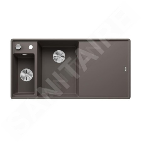 Blanco Axia III 6 - Évier en silgranit, 990x500 mm, avec commande de vidage et accessoires, InFino, gris 527230