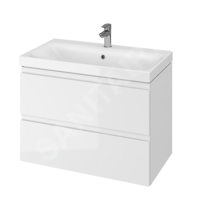 Cersanit Moduo - Meuble-lavabo, 57x80x45cm, 2 tiroirs, blanc S929-008 Cersanit Moduo - Meuble-lavabo, 57x80x45cm, 2 tiroirs, blanc S929-008